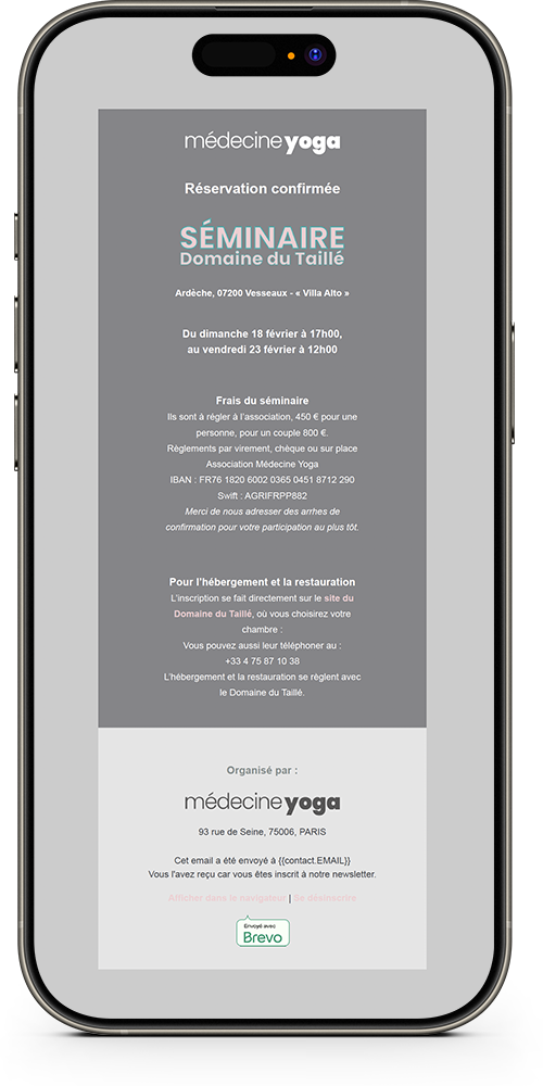 Médecine Yoga Campagne Séminaires